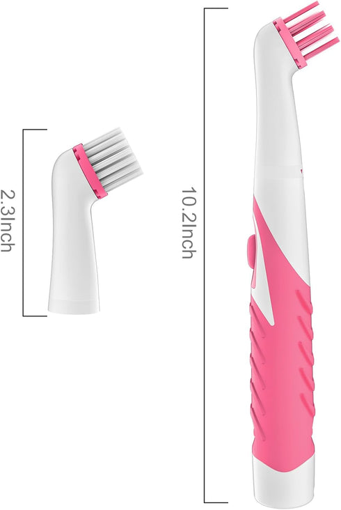 SOARING Electric Cleaning Brush, Electric Grout Brush with 4 in 1 Multiple Brush Heads, Household Cordless Motorized Brush for Grout Corner Bathro...
