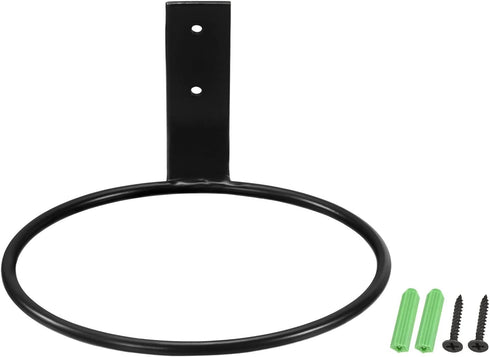 Flower Pots Holder - Ring Wall Mount Metal Planter Stands Plants Flower Pot Racks Apply to Outdoor Home Decor(Black, 5")...