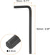 5pcs Hex Key Wrench 2.5mm L-Shape Hexagon Metric Wrenches Chrome Vanadium Steel Repairing Tool for Home Repair, Black...