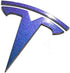 Logo Decal Overlay Stickers for Tesla Model 3 (2017 to 2023), Standard Wrap, 11-pc Set (Gloss Flip Deep Space - Blue/Purple)...