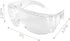 HOME-X Anti-Fog Safety Glasses with Protective Edges for Debris, Clear Safety Glasses for Construction, Shooting, or Outdoor Protection, 6" L x 5 ...