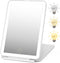 Rechargeable Travel Makeup Mirror 72 LED Lighted Makeup Mirror Travel Mirror Compact Slim LED Vanity Mirror with Lights Lighted Makeup Mirror with...
