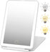 Rechargeable Travel Makeup Mirror 72 LED Lighted Makeup Mirror Travel Mirror Compact Slim LED Vanity Mirror with Lights Lighted Makeup Mirror with...