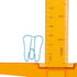 20PCS Blue Tooth Shape Paper Clips, Funny Large Binder File Clips Page Holder Bookmarks, for Home Office...