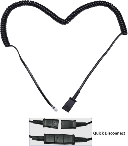 N/X KEMEILE Corded RJ9 Telephone Headset with Noise Cancelling Mic Compatible with Cisco IP Phones CP-7821 7841 7942G 7931G 7940 7941G 7945G 7960 ...