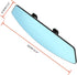 Car Rearview Mirror,Panoramic Wide Angle Reduce Blind Spots 12.6inch HD Universal Interior Rear Mirror for Cars,SUVs,Trucks,Vehicles Blue...