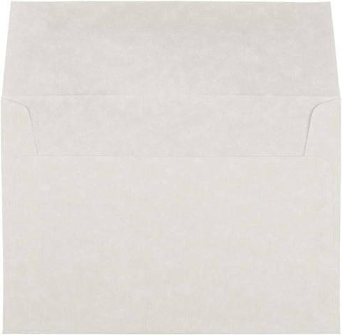 JAM PAPER A7 Parchment Invitation Envelopes - 5 1/4 x 7 1/4 - White Recycled - 50/Pack...