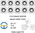 11mm Square with 6"Radius Carbide Inserts Cutters 11×11×2.0mm-R150 Replacement for Woodworking Fits SpiralHelical Planer Cutter Head Lathe Turning...