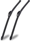 OEM Quality 24" + 19" Universal J/U Hook Front Windshield Wiper Blades, Quiet All-Season Automotive Replacement Blades, Durable Stable Front Winds...