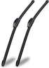 OEM Quality 24" + 19" Universal J/U Hook Front Windshield Wiper Blades, Quiet All-Season Automotive Replacement Blades, Durable Stable Front Winds...
