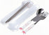 3 Piece Cartoon Cute Cat Claw Spoon Fork Chopstick Set Outdoor Camping Portable Tableware Set(pink)...