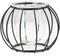 Glass Vase Nordic Small Flower Vase Clear Glass Bud Vases with Metal Geometric Iron Line Cup Vase Pot for Hydroponic Planter Flowers Rack Stand Mo...