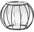 Glass Vase Nordic Small Flower Vase Clear Glass Bud Vases with Metal Geometric Iron Line Cup Vase Pot for Hydroponic Planter Flowers Rack Stand Mo...