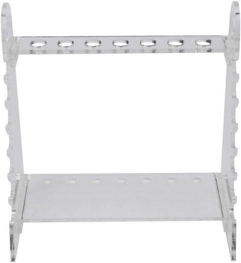 Pipette Rack, Organic Glass Trapezoid Pipette Supporting Holder Pipette Bracket with 1.5cm Hole...