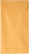 JAM PAPER #7 Coin Business Envelopes with Peel and Seal Closure - 3 1/2 x 6 1/2 - Brown Kraft Manila - 50/Pack...