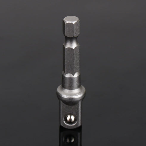 Power Drill Sockets Adapter Sets Hex Square Socket Wrench Power Extension Adapter Bit Set for Drills 3pcs 1/4" 3/8" 1/2" Bits Nut Driver Chrome Va...