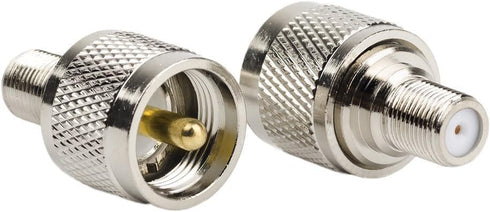 DHT Electronics 2PCS RF coaxial coax adapter F female to UHF male PL-259 connector...