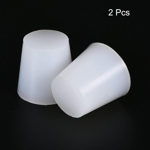 MECCANIXITY Silicone Rubber Tapered Plug 22mm to 29mm Solid White for Powder Coating, Painting, Anodizing, Plating, Sandblasting, Laboratory Use 2...