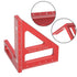 Imperial 3D Multi-Angle Measuring Ruler, Red 45/90 Degree Aluminum Alloy Woodworking Square Protractor, Miter Triangle Ruler High Precision Layout...