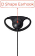 1 Pin 2.5mm D Shape Walkie Talkie Earpiece Headsets with PTT Mic?for Motorola Radios Talkabout Series Two-Way Radios ?2 packs?...