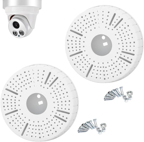 2-Pack 5.47" Camera Base Junction Outlet Box, Universal Junction Box for Bullet Security Camera, Plastic Waterproof Junction Box Mount Bracket, CT...