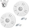 2-Pack 5.47" Camera Base Junction Outlet Box, Universal Junction Box for Bullet Security Camera, Plastic Waterproof Junction Box Mount Bracket, CT...