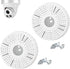 2-Pack 5.47" Camera Base Junction Outlet Box, Universal Junction Box for Bullet Security Camera, Plastic Waterproof Junction Box Mount Bracket, CT...