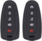 2pcs 5 Buttons Black Smart Key Fob Silicone Case Cover Protector Holder Jacket Compatible with Ford CMAX Escape Focus Edge Expedition Explorer Fle...