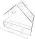 Window Bird Feeder, Bird House for Outside with 2 Rod, Small Acrylic Window Bird Feeder with Strong Suction Cups and Drain Holes 5.9 * 2.4 * 5.9 i...