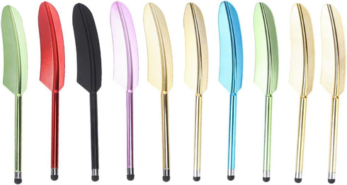 Hemobllo 10 Pcs Feather Stylus Pens - Touch Screen Capacitive Stylus Colorful Feather Stylus Capacitive Stylus Pen Universal Stylus for Capacitive...