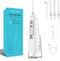 Portable 310ml Dental Floss Picks for Teeth Cleaning,IPX7 Waterproof 4 Modes Irrigate for Oral Care,USB Rechargeable Oral Irrigator for Home and T...