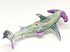 Hammer Shark Figurines Animals Hand Blown Glass Art Collectible Gift Home Decorate 4", Green Yellow...