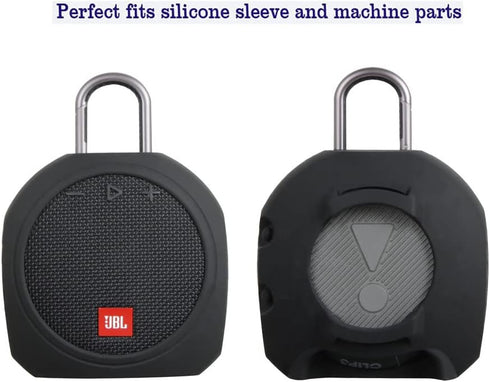Hermitshell Silicone Carrying Case Replacement for JBL Clip 3 Portable Waterproof Wireless Bluetooth Speaker (Black)...