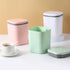 0.5 Gallon Tiny Countertop Trash Can, Mini Desktop Garbage Can with Push-Button, White...