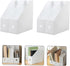 2pcs Plastic File Storage Rack Shelves for Desktop Organizer, White, 20in...