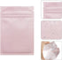 100 Pack Mylar Bags 4 x 6 Inch Resealable Smell Proof Bags Foil Pouch Flat Bag with Clear Window Pink...