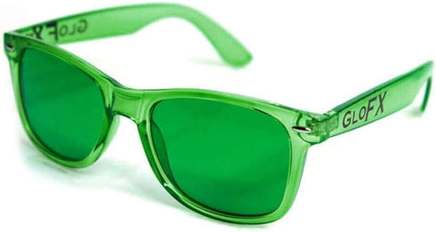 GloFX Green Color Therapy Mood Glasses Migraine Glasses Light Therapy Glasses Chromotherapy Green Colored Migraine Relief Lenses...
