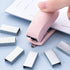 Pink Color Mini Stapler with Staples,Small Cute Stapler for Desk,Gift for Student or Office Use (Pink)...