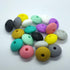 50pcs Silicone Abacus Focal Beads for Pen Accessory 12mm Silicone Pearl Abacus Spacer Beads Flat Shape for Keychain Making DIY Woman Lanyards Jewe...