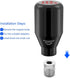 (Black) 6 Speed Weighted Manual Universal Automatic Gear Shifter Shift Knobs Lever with 4 Adapters Fit Compatible with Manual Cars Most Automatic ...