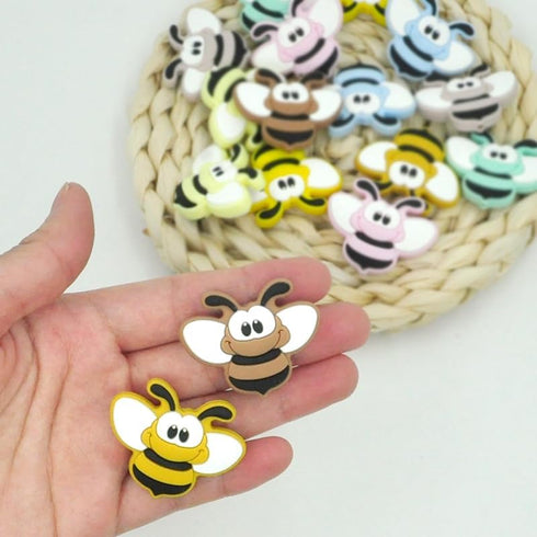 21Pcs Animal Silicone Beads Cute Bee Beads Animal Silicone Focal Beads for Jewelry Making DIY Necklaces Bracelet Keychain Lanyard Crafts Supplies...