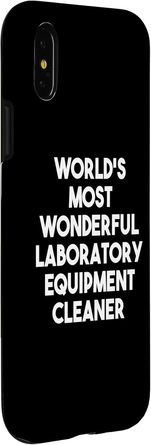 iPhone X/XS World's Most Wonderful Laboratory Equipment Cleaner Case...