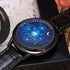 MINILUJIA LED Touch Screen Watch Unique Cool Watch Meteor Shower/Wish Tree Brain/Universe Milky Way/Simple Black Dial Watch with Soft Leather Stra...