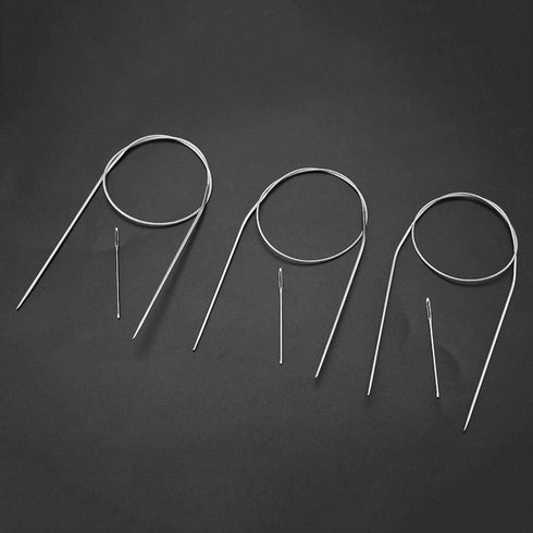 Circular Knitting Needle, 11pcs 43/65/80cm Stainless Steel Multi-size Circular Knitting Needle Weave Kit Handcraft Sweater Weave Needle Crochet Ho...