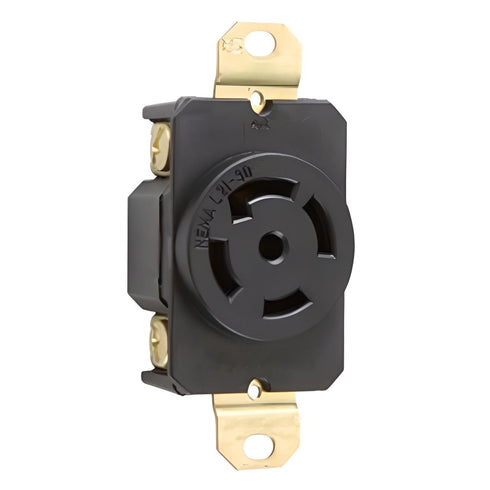 OCS Parts NEMA L21-30 Receptacle | 120/208V - 30A - 4 Pole 5 Wire | cUL Listed Replacement Electical Plugs (L21-30 Receptacle)...