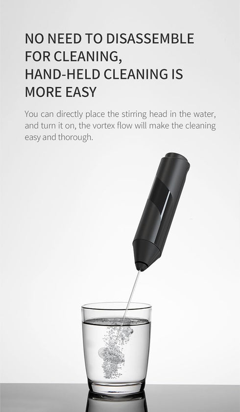 Milk Frother Wand with Stand - Milk Frother Handheld Battery Operated - Electric Whisk Coffee Frother - Drink Mixer Handheld Frother with Stand - ...