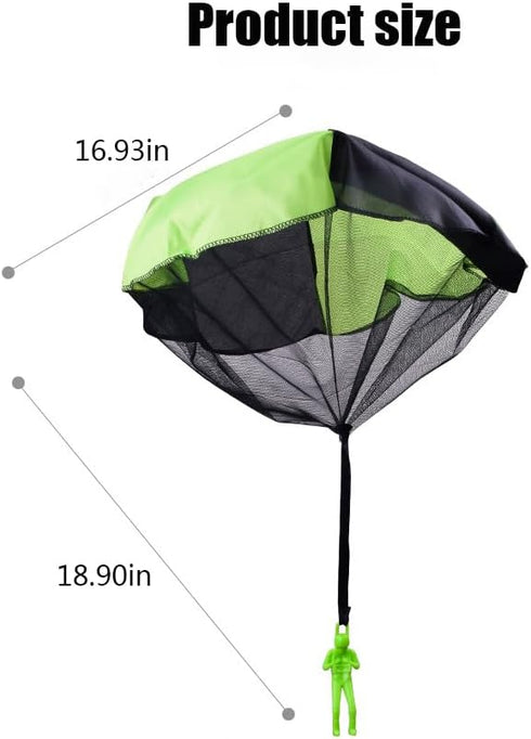 6 Pcs Parachute Toy Children's Flying Toys Parachute Army Men Parachute Flying Throwing Toy for Kids Outdoor School Toys...