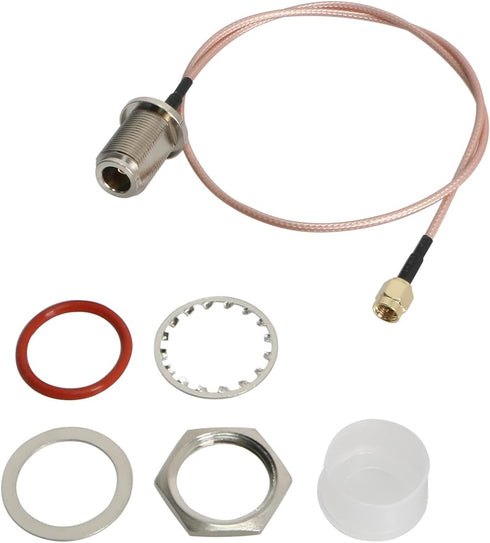 RF Coaxial Cable N Female to SMA Male RG316 Coax Cable Jumper for DIY Radio, 3G/4G/5G/LTE/Antenna, Audio and Video Signal Transmission, 150mm 1Pcs...