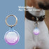 FancyCase Waterproof Silicone Airtag Holder with Keychain Waterproof Airtag Case with Keychain for Loss Prevention/Tracking (Clear Purple/Blue)...