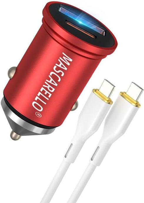 Car Charger 40W USB C Fast Charging Adapter Compatible iPhone, Type C Car Charger with Cigarette Lighter Plug, Automobile Chargers for Cell Phone,...